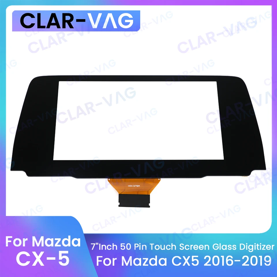 7 Inch Touch Screen Glass Digitizer 50 Pins For Mazda CX-5 2017-2021 Car DVD Multimedia Player Navigation Radio