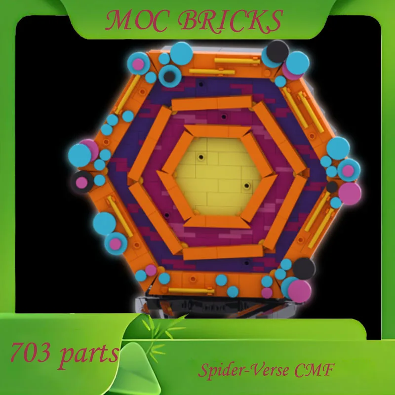 

Настроить 703, детали MOC Spider-Verse CMF-коллекционные минифигурки, стенд для творчества, сделай сам, детские подарки на день рождения, Рождество