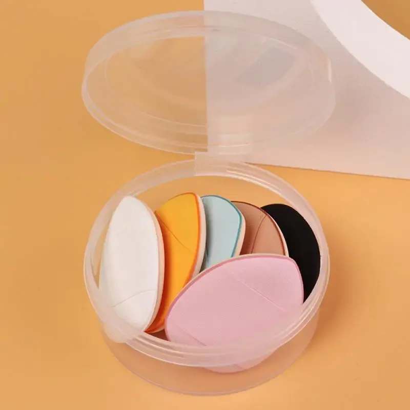 6pcs Mini Finger Powder Puff Makeup sponge for foundation reusable loose powder puff suitable for women's makeup functional tool