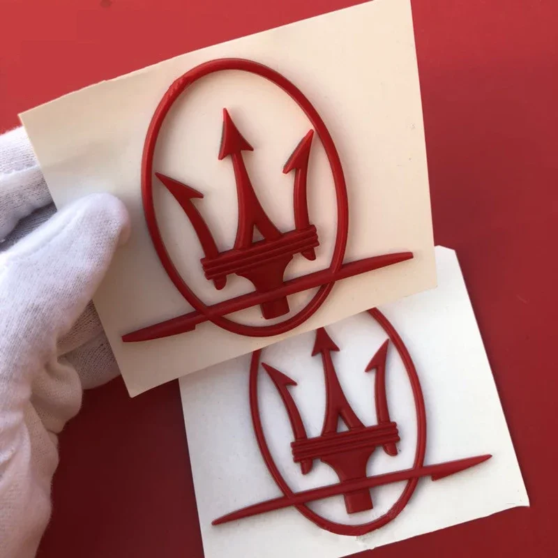 ملصق سيارة التصميم الشارات درابزين الجانب الخلفي نافذة شعار شارة لمازيراتي ليفانتي كواتروبورتي جيبلي جران توريزمو Q4 GC GT #4