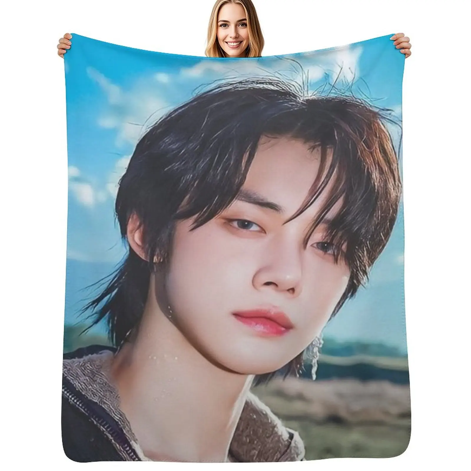 

Yeonjun Throw Blanket Picnic valentine gift ideas Extra Large Throw for winter Blankets