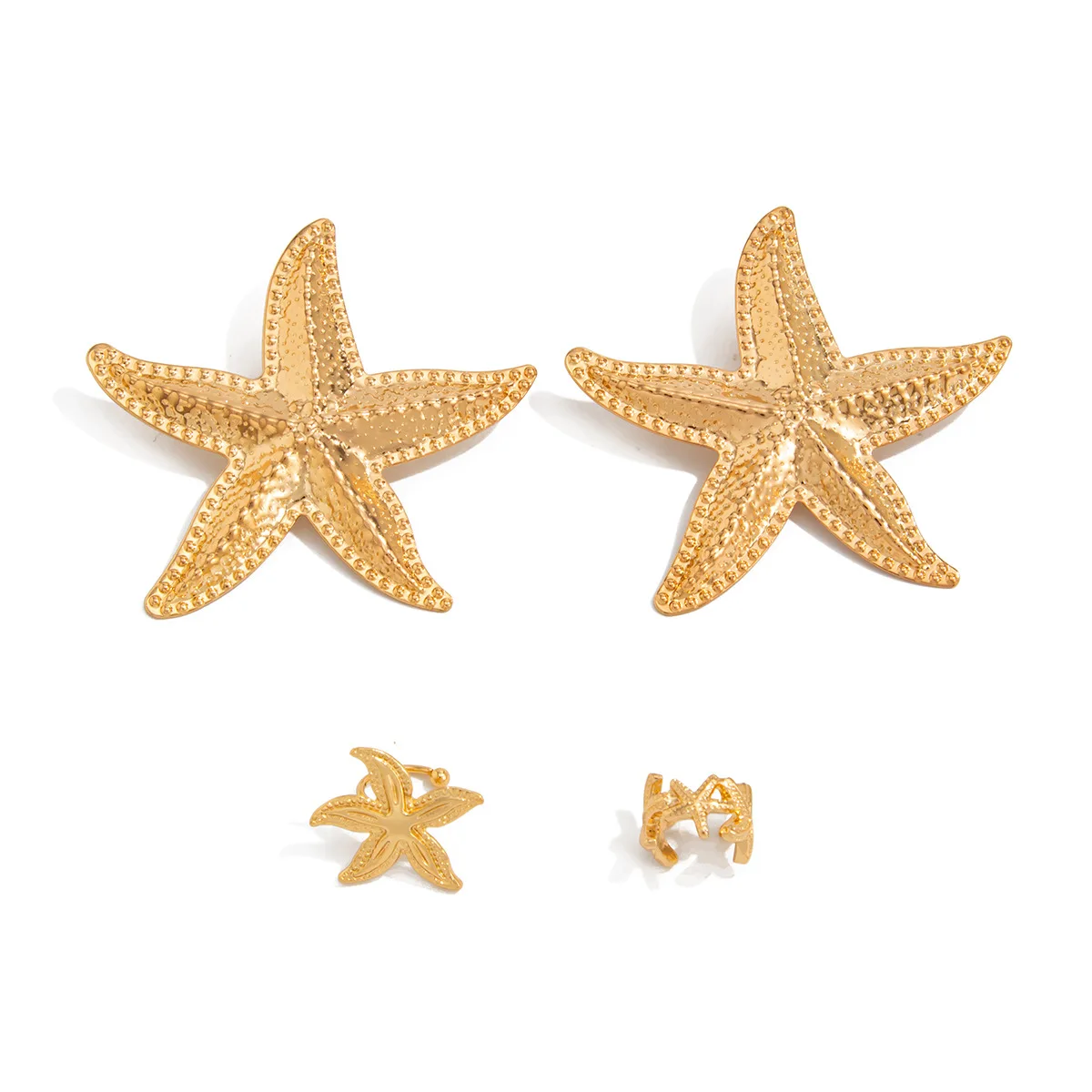New Enamel Starfish Earrings for Women Metal Star Dangle Earring Summer Beach Vacation Metal flower Ear Jewelry Party Gift