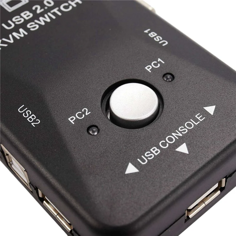 5X USB Kvm التبديل الجلاد 2 ميناء Vga Svga صندوق التبديل USB 2.0 لوحة مفاتيح وماوس 1920X1440 صندوق التبديل