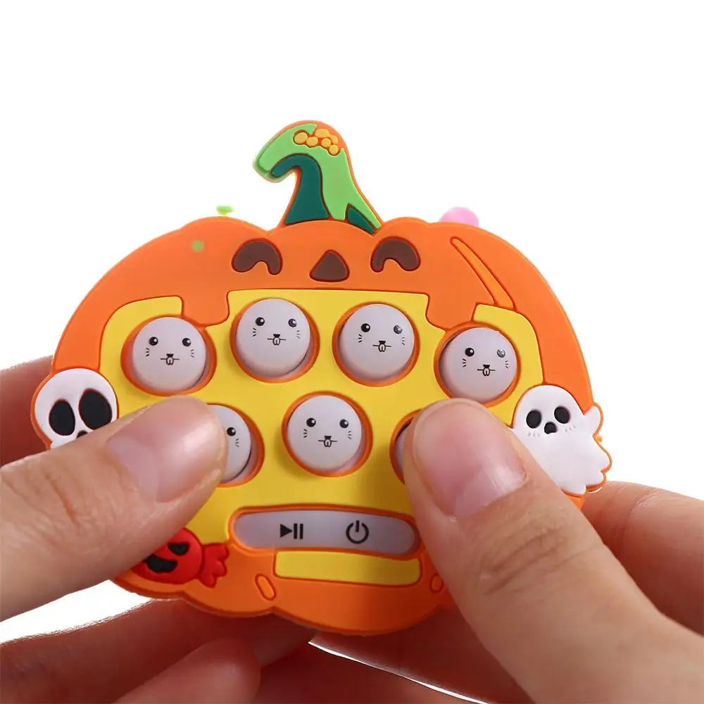 

Игровой брелок-мини-автомат «Ударь крота»: мультяшная портативная игровая приставка для Хэллоуина, брелок-игровая приставка с быстрым нажатием, музыкой и быстрой игрой «Пузырьки»