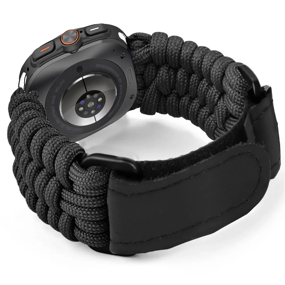 العصابات لساعة سامسونج جالاكسي الترا 47 مللي متر الفرقة حبل النايلون اليدوية حزام ساعة جالاكسي الترا 47 مللي متر LTE AI حزام حلقة النايلون في الهواء الطلق #1