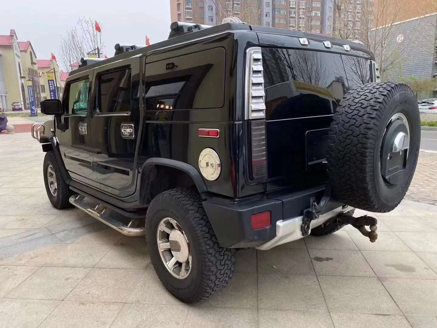 مصباح ليد خلفي لهامر H2 الفرامل الخلفية القيادة عكس مصباح بدوره إشارة اكسيسواريليا أوتوماتيكية