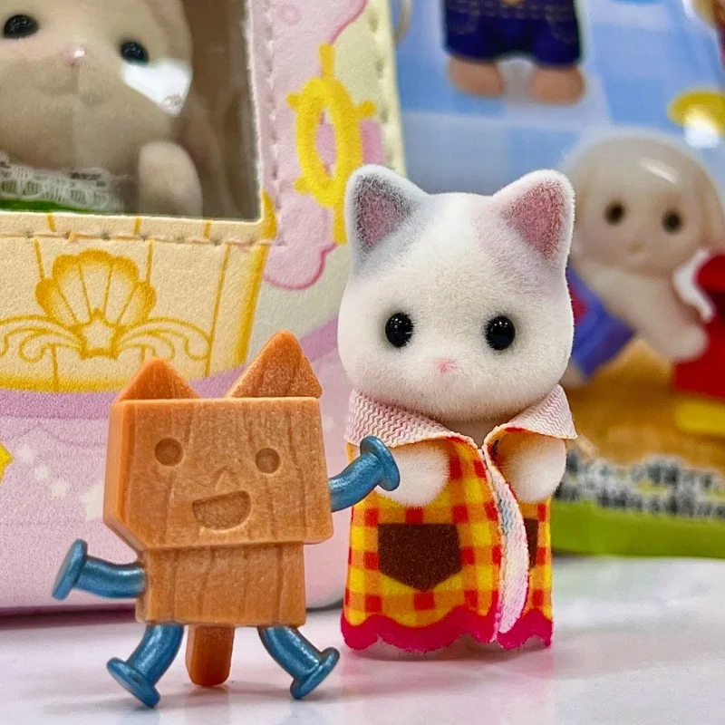 Véritable en Stock familles sylvaniennes forêt Animal famille Villa jeu de rôle peintre figurine d'action de haute qualité cadeaux d'anniversaire pour fille