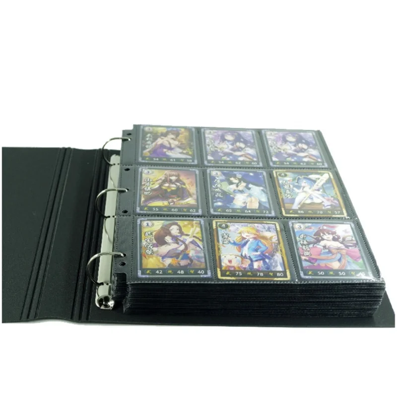 30pages trading game cards board game album playing cards holder Albums book For Pokemen CCG MTG Yugioh transparent/black pages