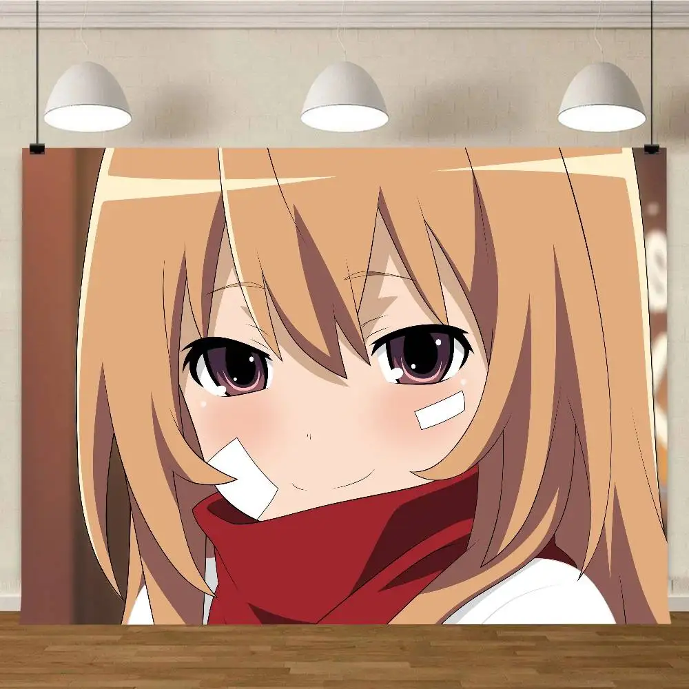 1 قطعة أنيمي T-Toradora الديكور خلفية نسيج التصوير خلفية معدات الاستوديو اكسسوارات الديكور المنزل