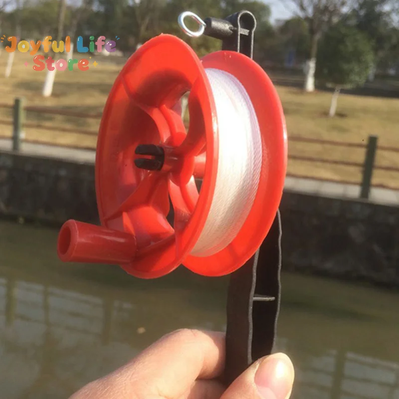 Kite Wheel Line Length 30/50/100/150/200M Outdoor Ball Bearing Wheel Kite Winder Tool Handle Line String Winder Kite Accessories