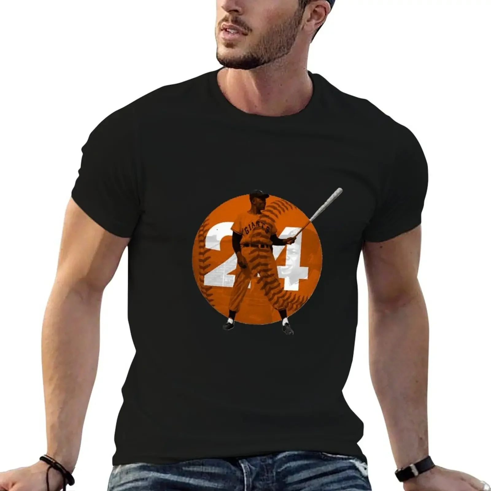 

Willie Mays Legend T-Shirt basketball graphic tees plus size clothes Blouse t shirt men