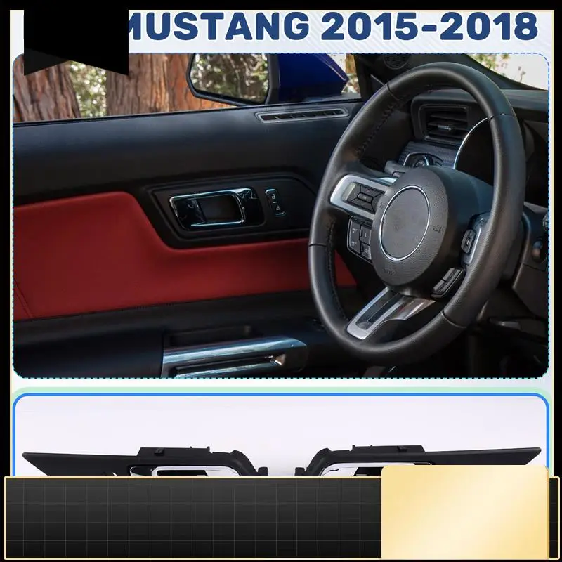 

1Pair Inside Door Handle Chrome FR3Z-6322601-AC FR3Z-6322600-AC For Ford Mustang 2015-2018 FR3Z6322601AA FR3Z6322600AA