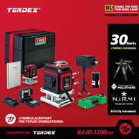 YEVOLT 12/16-Line 3D/4D Green Laser Level Auto-Leveling ±4° Magnetic L-Bracket Outdoor Daylight Use Works in Bright Sunlight