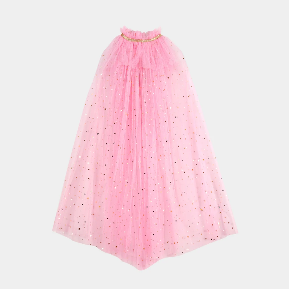 خفيفة الوزن الفتيات الاطفال زي الاكسسوارات 10 قطعة/المجموعة الترتر تول عباءة العصا حقيبة قفازات قلادة بلون الحلوى للحزب