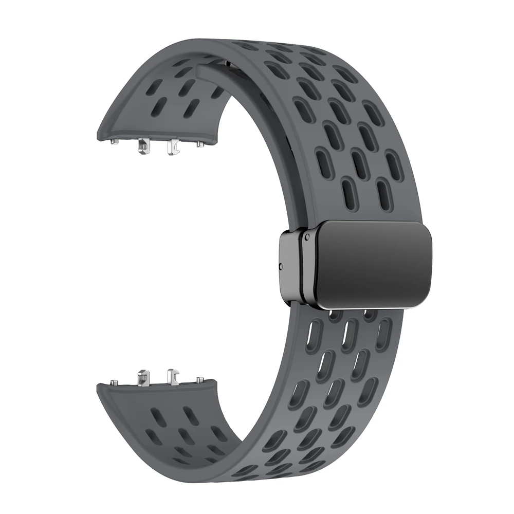 Magnetic D Buckle Silicone Sport Strap For Samsung Galaxy Fit 3 band for Galaxy FIT3 SM-R390 Wristband Bracelet Watchbands