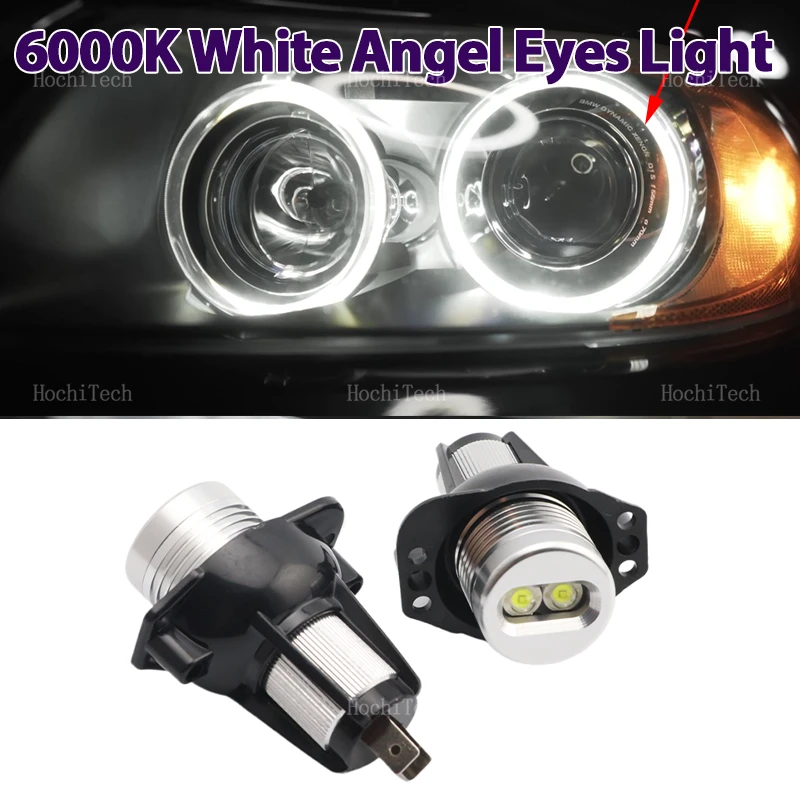 20W 6000K LED Angel Eyes  Ring Marker Light Bulb Lamp For BMW E90 E91 3 Series 320 325i 328i 335i 2004-2008