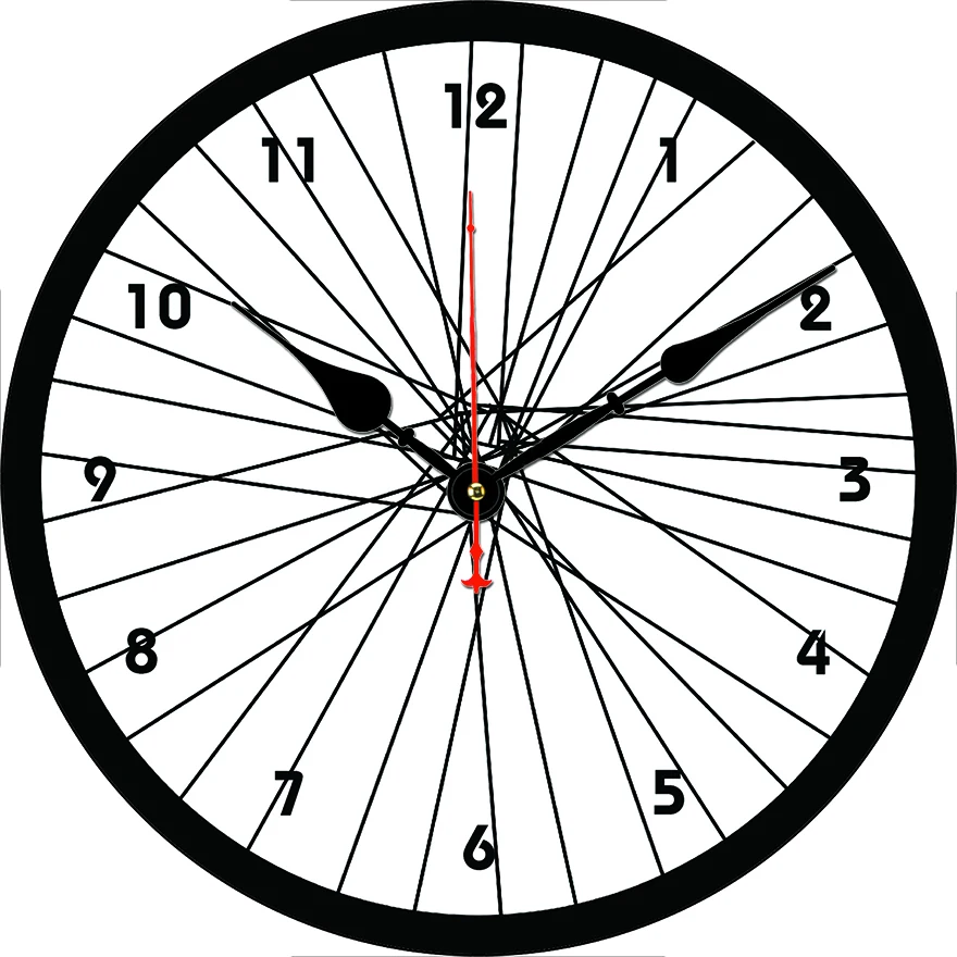 Reloj de pared redondo con rueda para sala de estar, dormitorio, cocina, decoración del hogar, reloj de pared, reloj de cuarzo silencioso, artículos de decoración del hogar