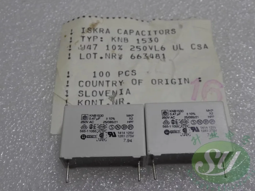 ISKRA KNB1530 0,47 мкФ/250 В переменного тока 470nf u47 474 новый пленочный конденсатор 22 мм
