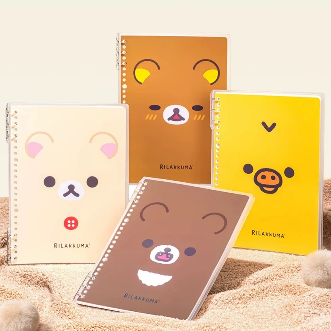 Notebook Rilakkuma Mini Plastic Cover 32k Size 72 Sheets 8mm Ruled Journal For Office School Daily Writing Note Taking