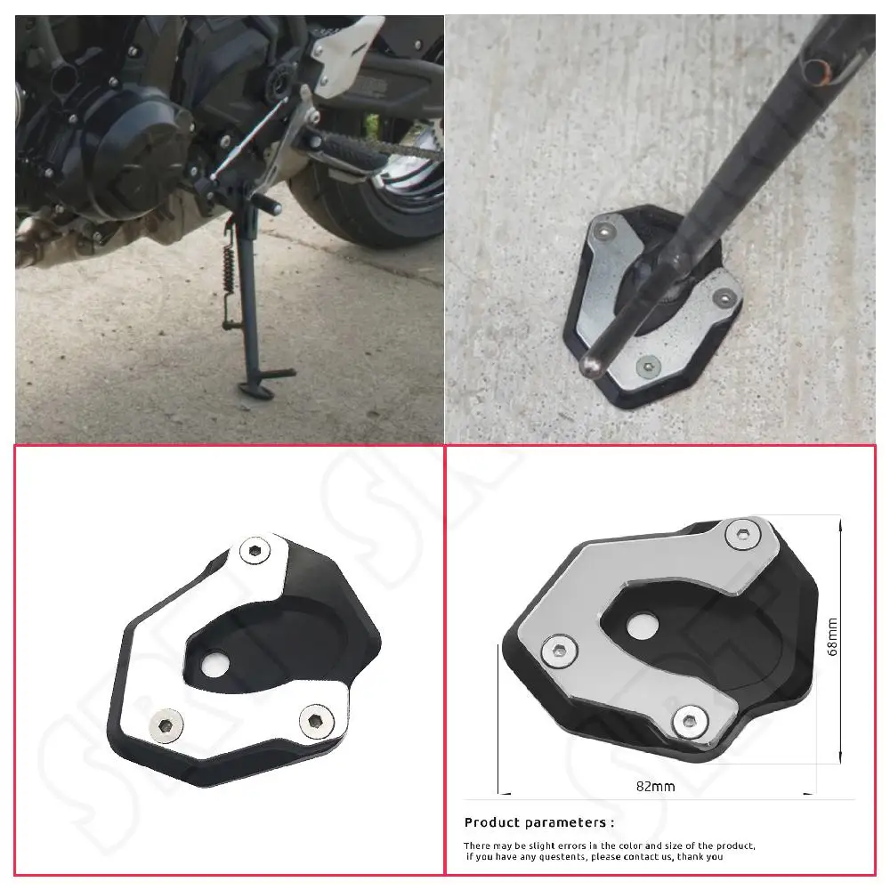 

Fits for Kawasaki Z650 Z650RS ABS Ninja 650 650R NINJA650 2017-2024 Motorcycle Side Stand Extender Support Plate Extension Pad