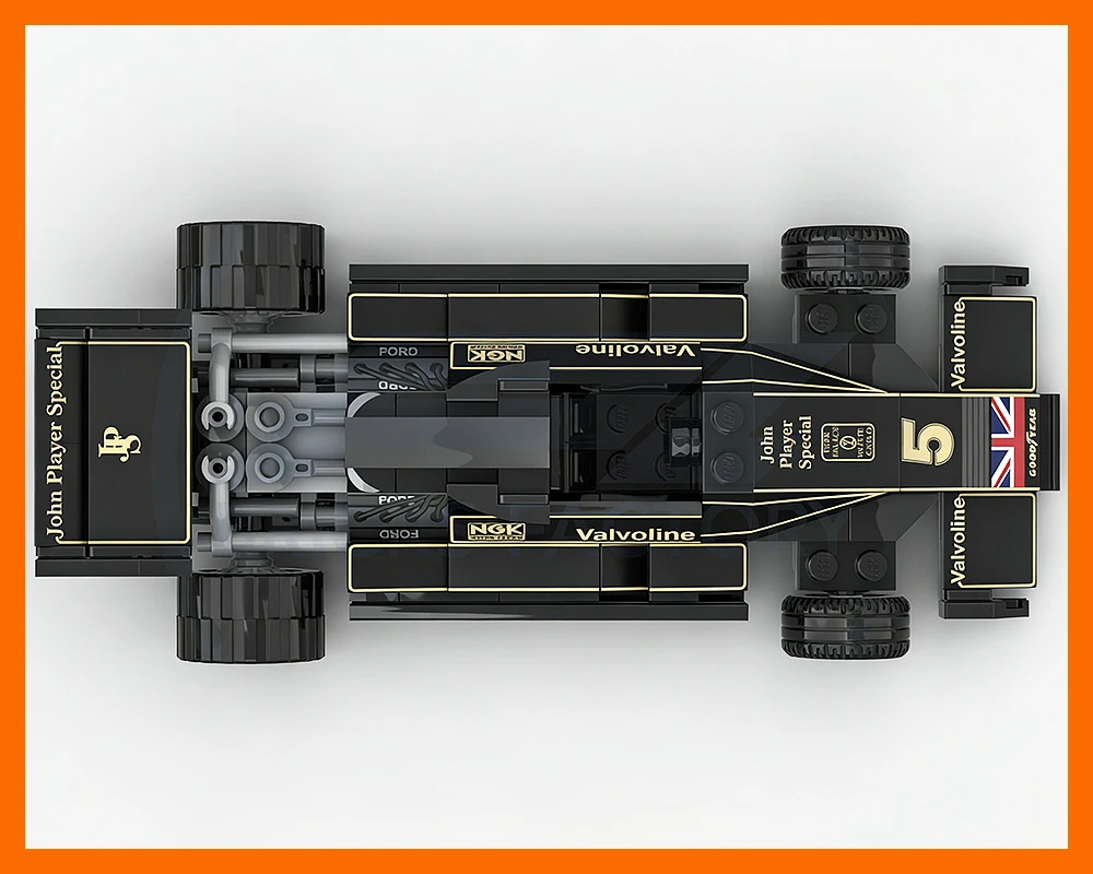 Nowy Klasyczny Zestaw Klocków MOC Supercar, Model Samochodu Wyścigowego F1 do Samodzielnego Montażu, Kreatywna Zabawka Konstrukcyjna dla Chłopców