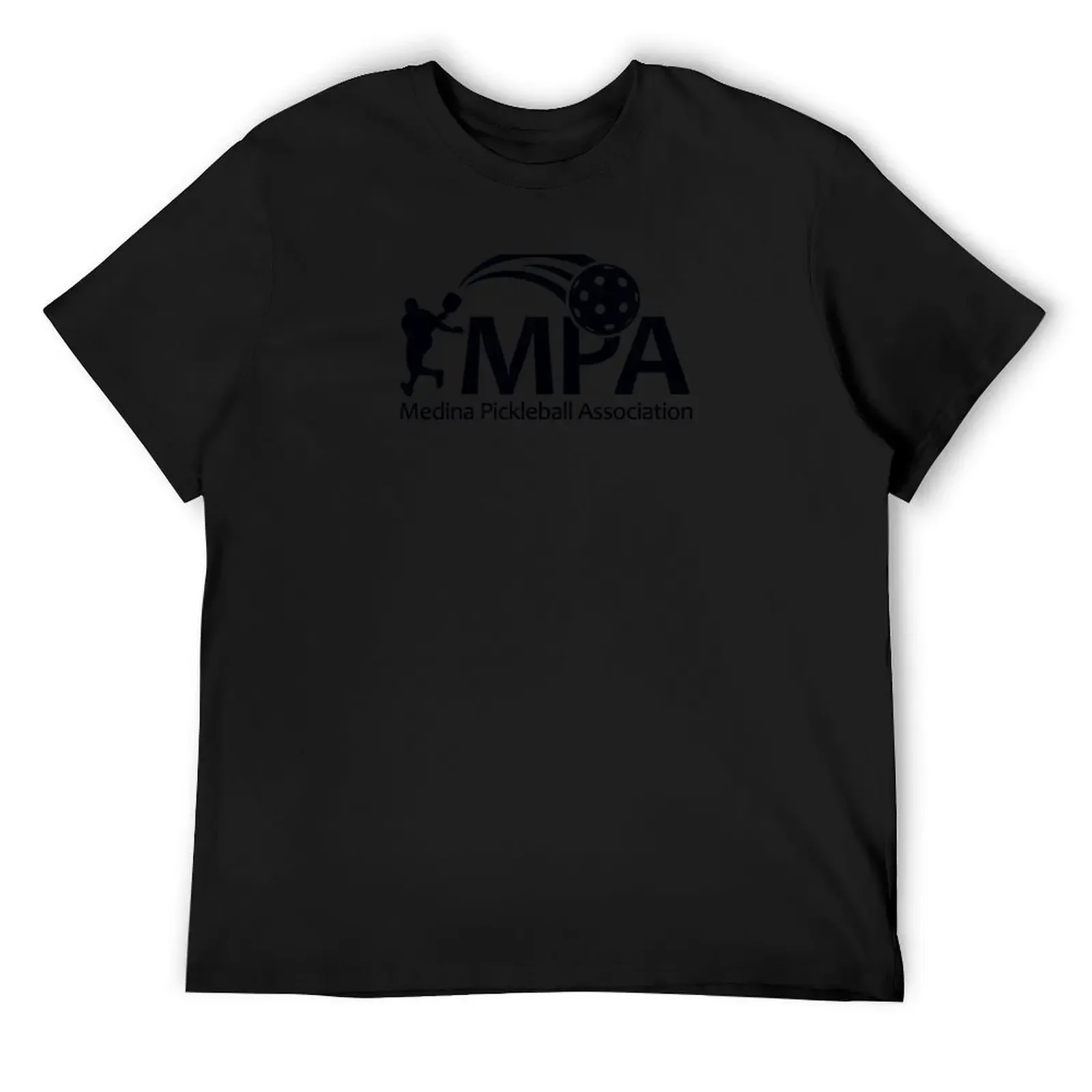 

Medina Pickleball Association Black T-Shirt plain oversized t shirt anime figures vintage graphic tee men clothes