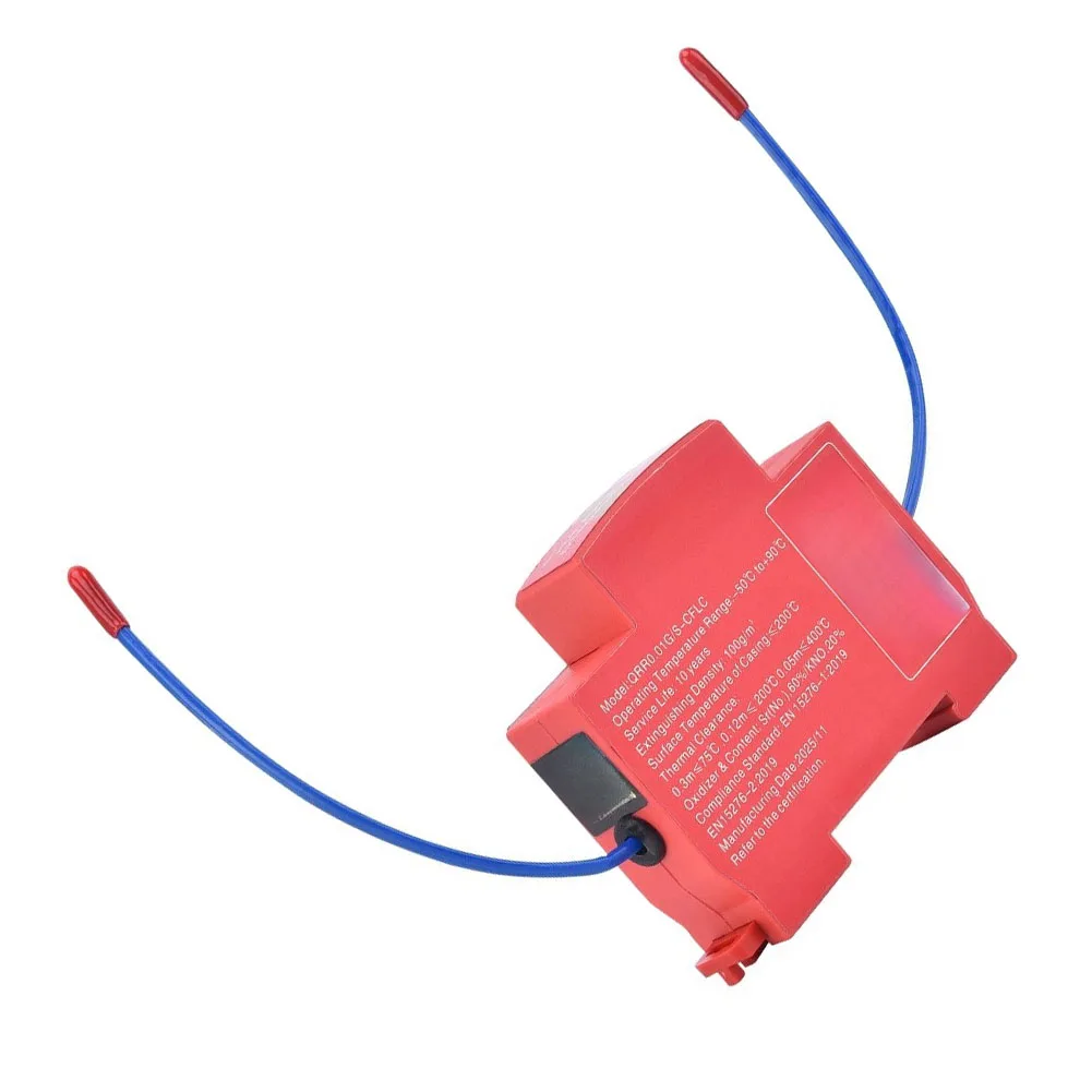 For Tight Electrical Spaces Automatic Fire Suppression for din Rail Mountable 5 Second Response Time For Ev Power Enclosures