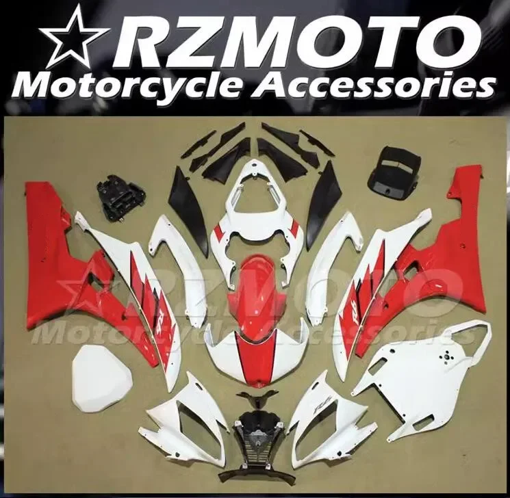 

4Gifts New ABS Motorcycle Fairings Kit Fit For YAMAHA YZF- R6 2006 2007 06 07 Bodywork Set Red White