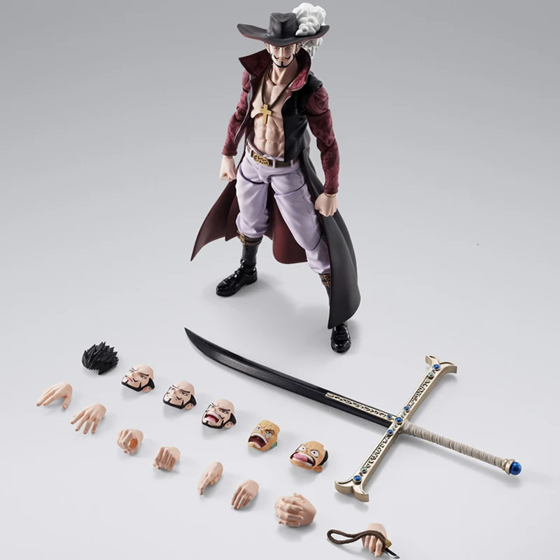 

Bandai S.H.Figuarts One Piece Dracule Mihawk Action Figure Hawkeye SHF Figure Joint Movable Doll Collection Model Men Toy Gifts