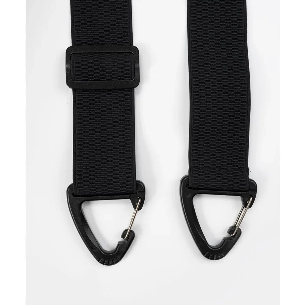 Unisex Sport Elastische Hosenträger mit 3 Clips 4cm Breit Verstellbare Plastik-Dreieckschnalle Rutschfester Strumpfhalter – Detail 10