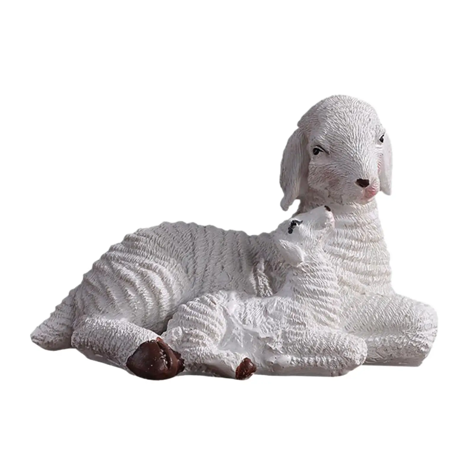 Miniature Garden Statue Decorations Accessories Landscaping Craft Decoration Balcony Resin Office Desk Outdoor Goat Figurine
