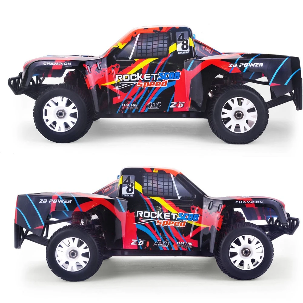 ZD Racing 08428 V2 1/8th Scale 4WD Brushless Electric Short Course Truck RTR CNC Aluminum Alloy Kit  80KM/H 2.4GHz 3CH Gift