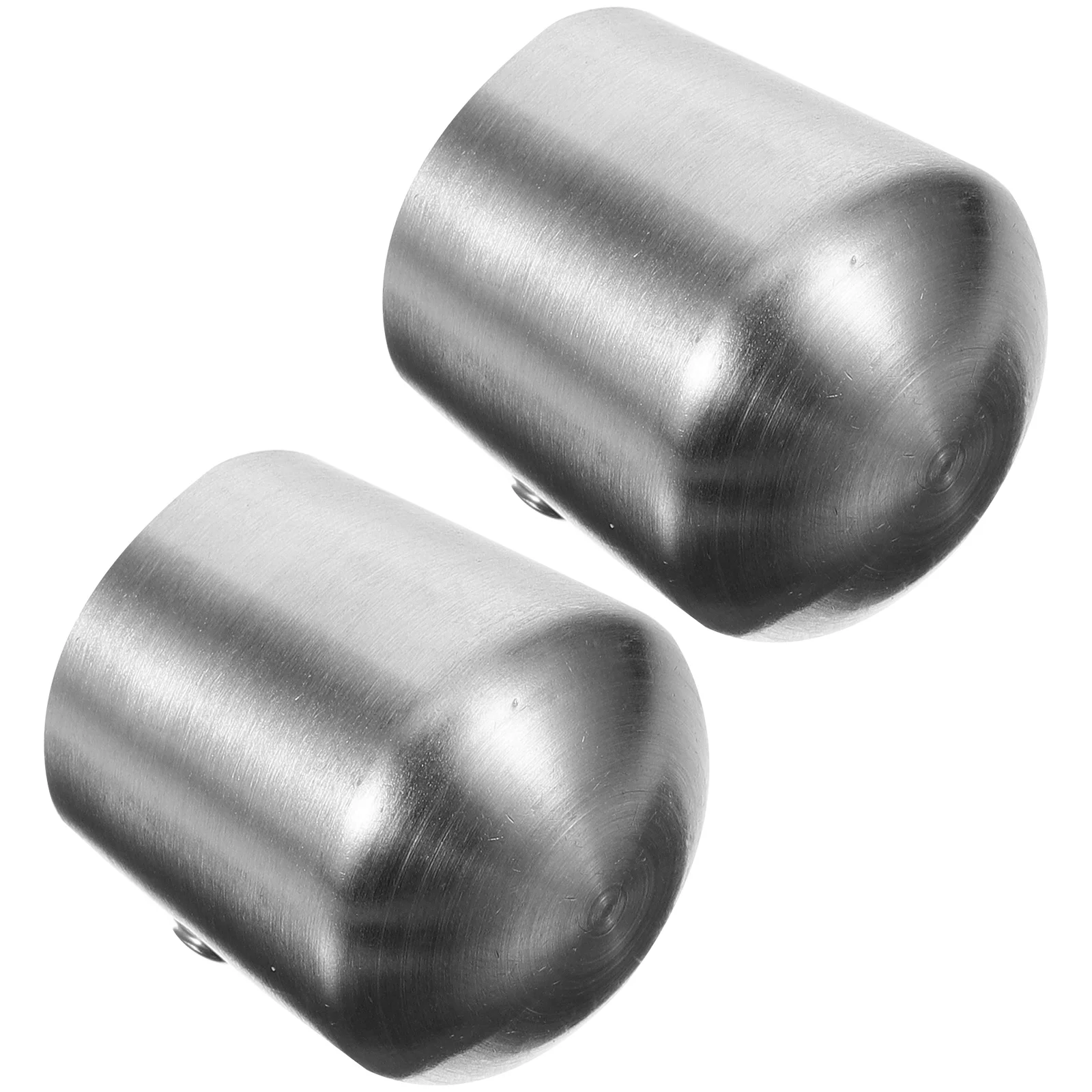 2 Stuks Rvs RoundPipe Plug LeuningTrappenPost EndCaps 22MM IndoorMetalRailingDeck BouwFaciliteiten ModernStyle