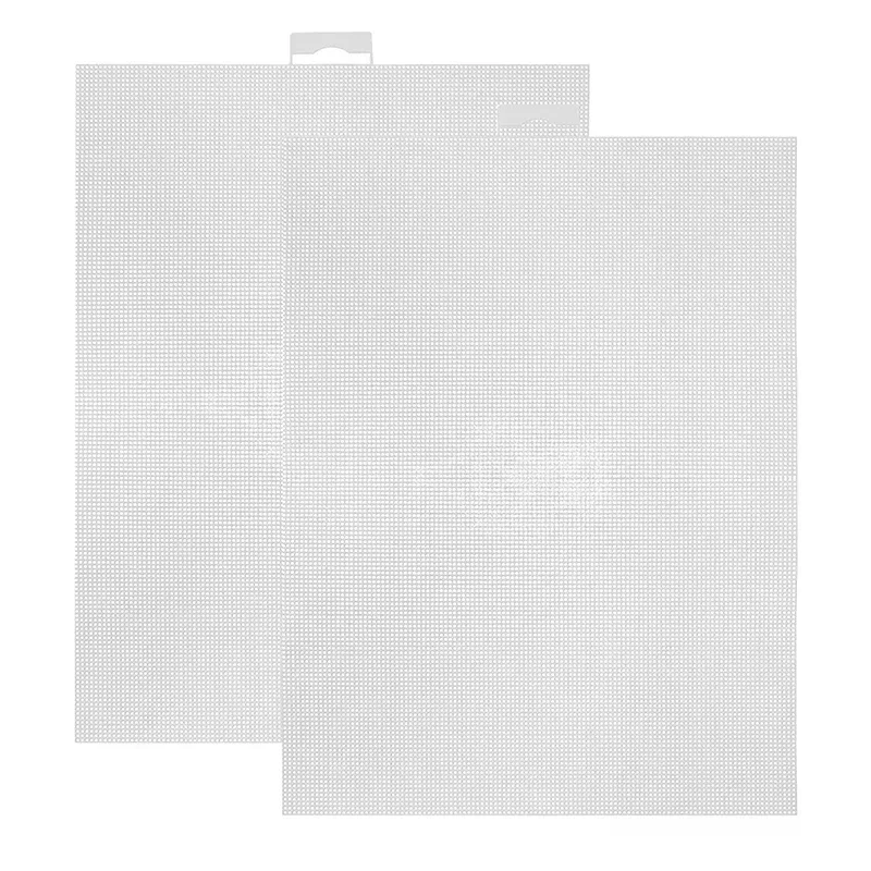 Fogli di plastica 14 pezzi Tessuto a rete di plastica Punto croce di plastica Tela Maglia per occhi per ricamo Maglia artigianale fai-da-te