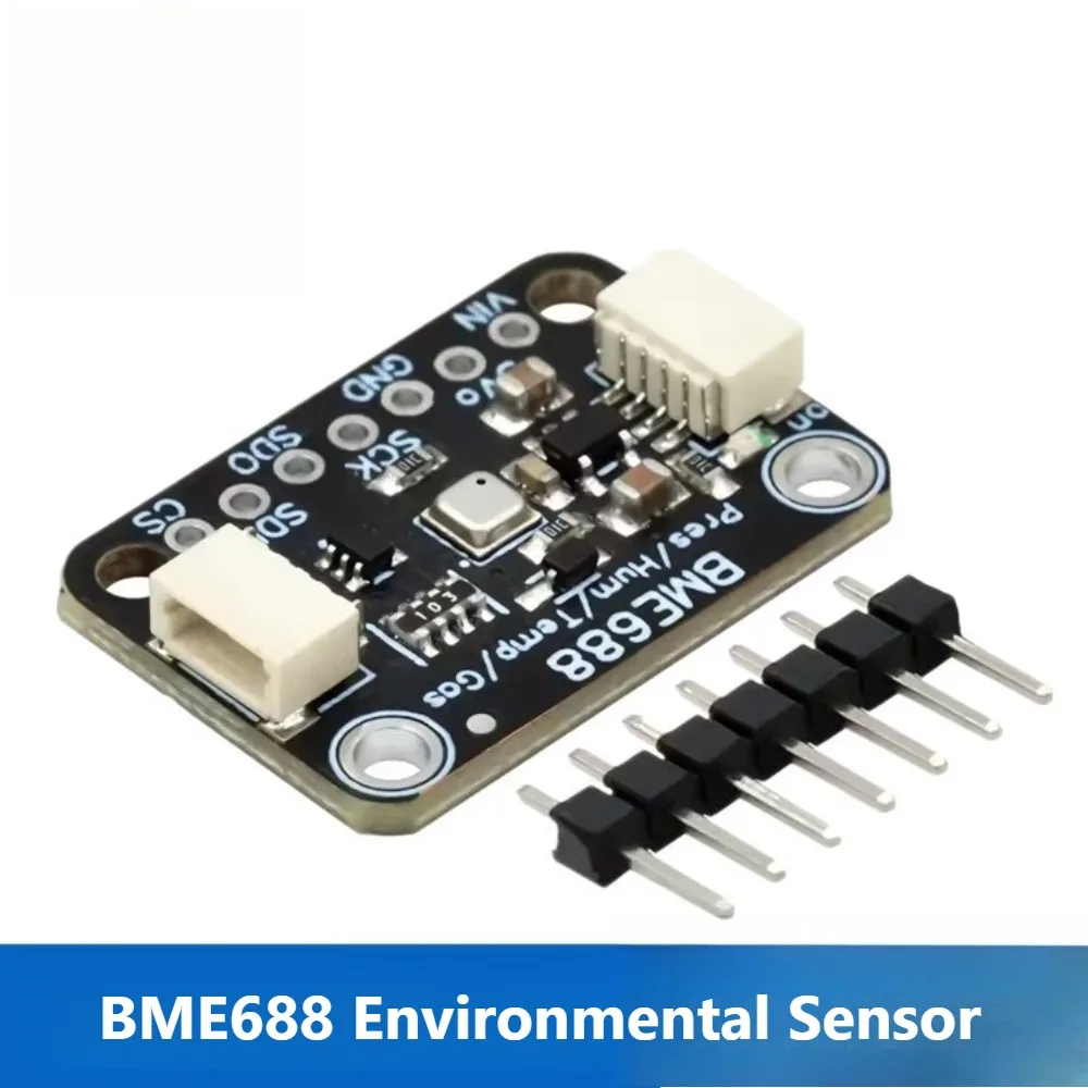

BME688 Sensor Module Temperature Humidity Pressure Gas AI Air Quality Monitor I2C SPI for Arduino ESP32 IoT Project
