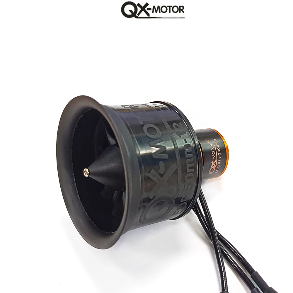 QX-MOTOR 50mm EDF QF2611 QF2611PRO with Brushless Motor 12blades Ducted fan CW CCW For FPV Multirotor Helicopter plane Toy Parts
