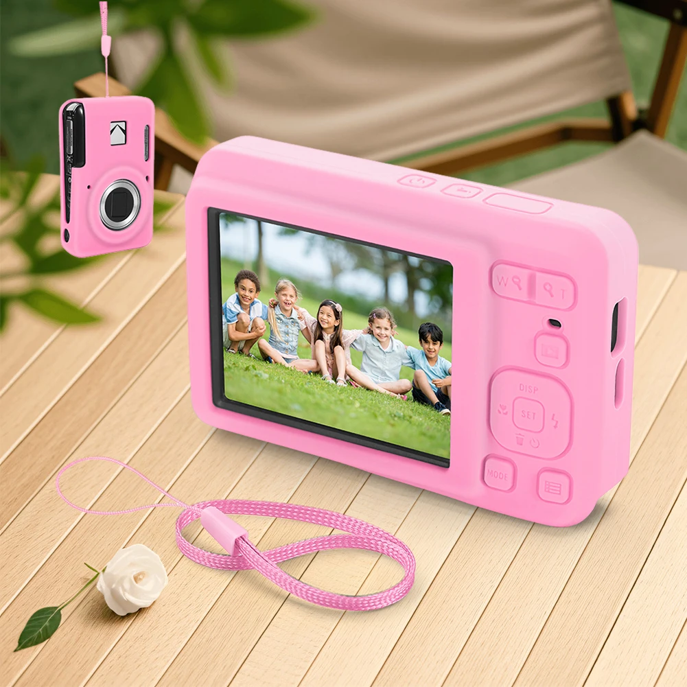 For Kodak PIXPRO FZ55 Digital Camera Cover with Lanyard Anti Scratch Soft Silicone Case Protective Sleeve Camera Accessories