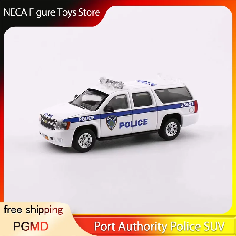 

Модель полицейского внедорожника Port Authority Police SUV NY NJ в масштабе 1:64, лимитированная серия, литая под давлением модель из сплава с подставкой для демонстрации, игрушка-подарок для мальчиков