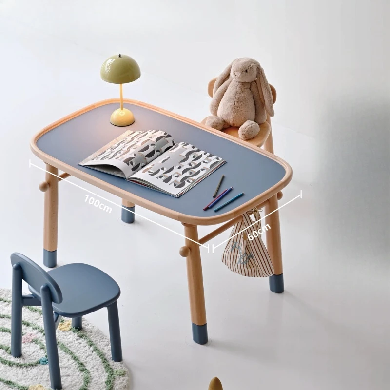 Children's multi-functional game table and chair set can store coffee table expansion table and chair