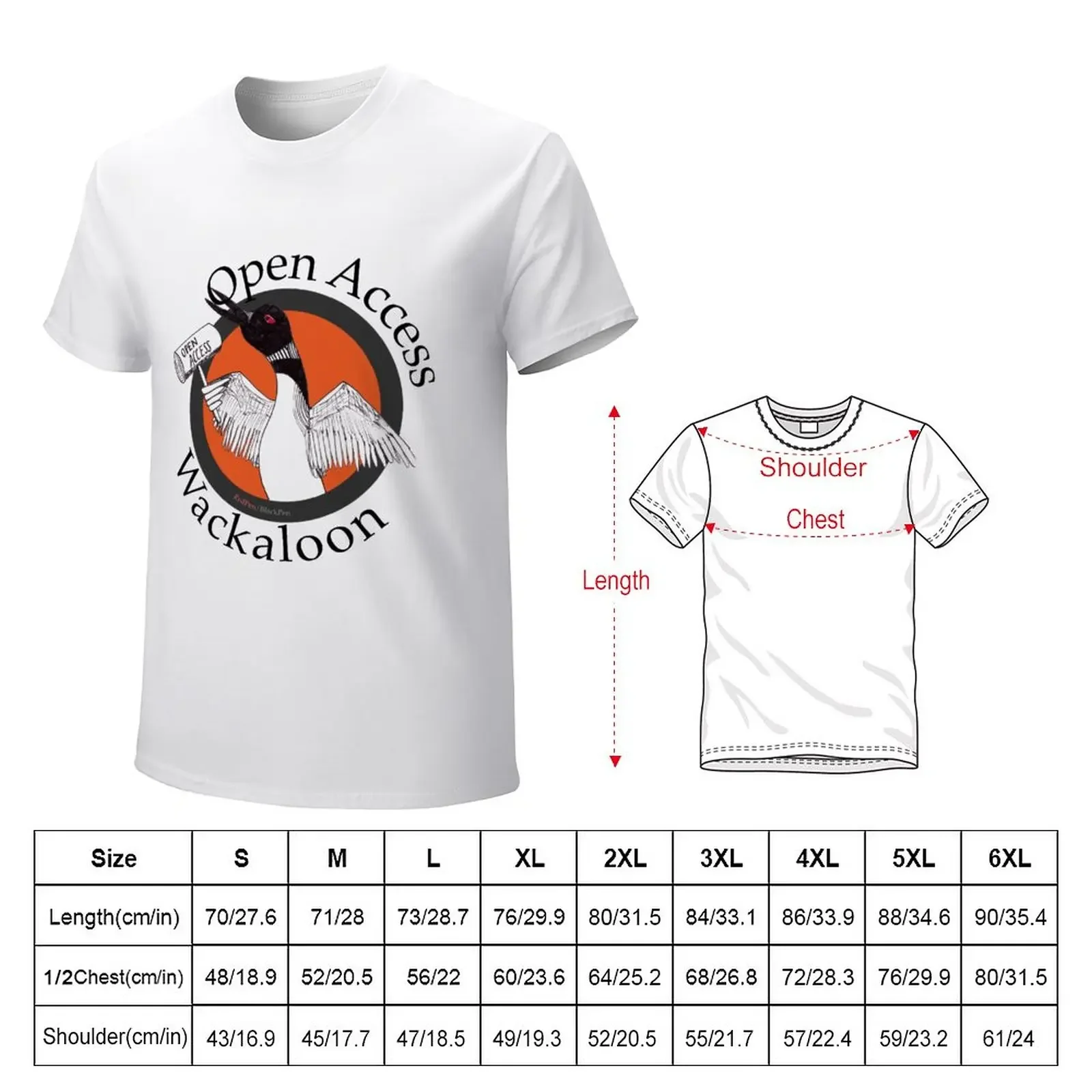 Open Access Wackaloon T-Shirt plain graphics oversizeds men t shirt