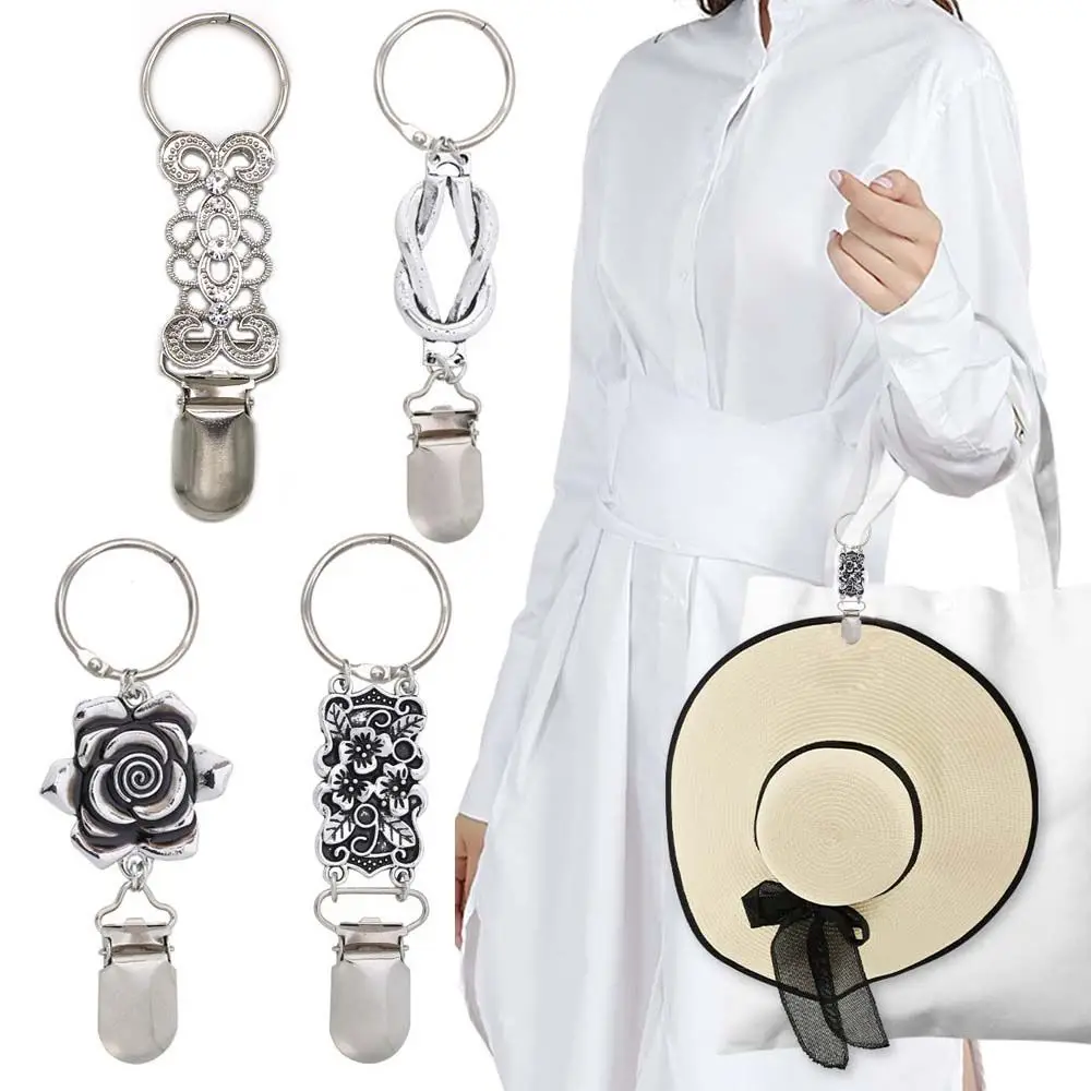 Clips de pato para sombrero de equipaje, accesorio de viaje para mochila, soporte para sombrero con diamantes de imitación, Clip para sombrero de viaje, Clips para sombrero en bolsa