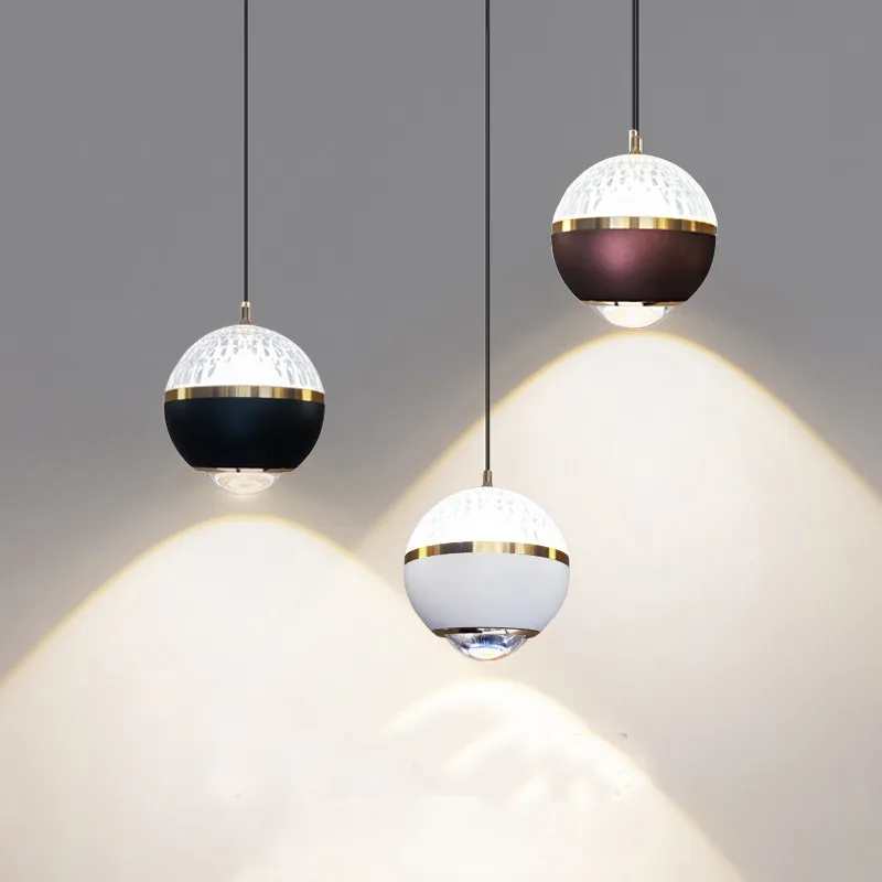 

Modern Style PMMA Material Lampshade LED Chandelier Bedroom Corridor Kitchen Guest Room Home Decoration Ornaments Pendant Lights