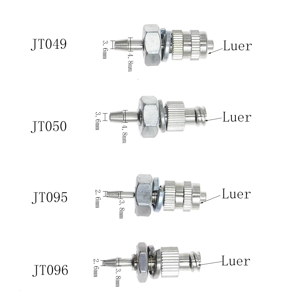 Luer Lock Adapter Fitting Dispenser Connector Through Board mounted Fixed Adapter Needle Conversion Gas Pipe Brass metal