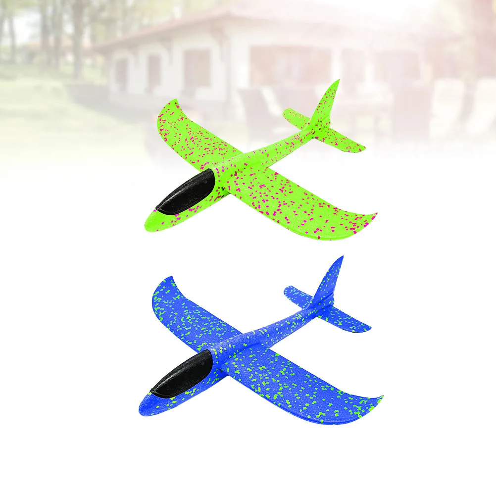 

2pcs 48Cm Glider Airplane Flying Glider Planes Lightweight Bright Color Flying For Kids Outdoor Play Plane