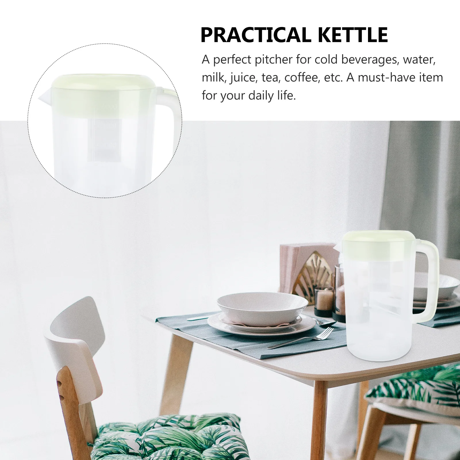 1 Stück 4000 ml Kaltwasserkrug, große Kapazität, durchsichtiger Kunststoff-Getränkekug, für Zuhause, Küche, Bar, Saftspender, leicht zu reinigen, robust