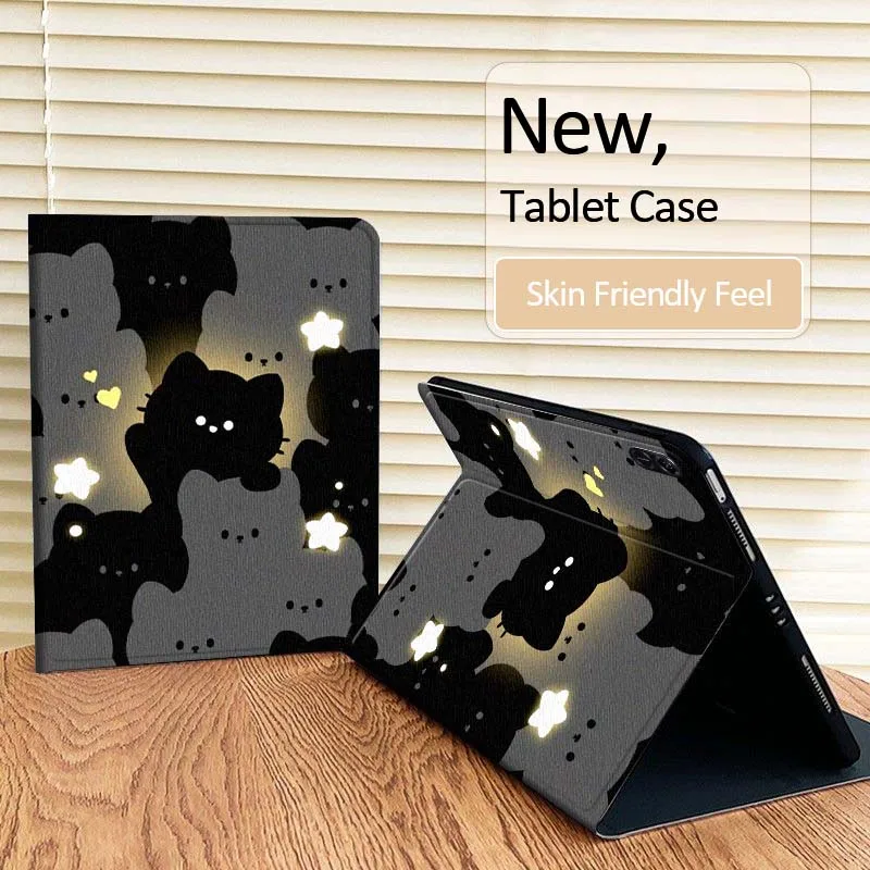

Cartoon Cat Star Pattern For Huawei MatePad Pro Air 12 X Honor Pad 8 V8 9 13 GT GT2 3 12.6 13.3 Inch Tablet Case