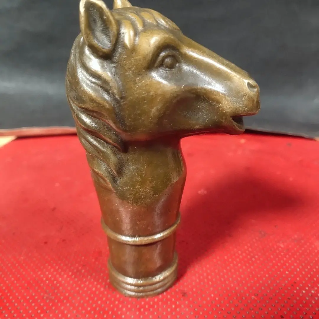 pony Horse Head Walking Stick Head handle Statue
