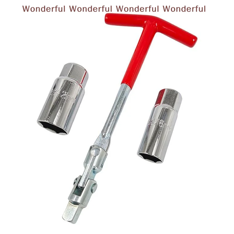 

T Handle Spark Plug Wrench Set Heavy Duty 3/4PCS Drop Forged Steel Tools for Auto Motorcycle Repair Work