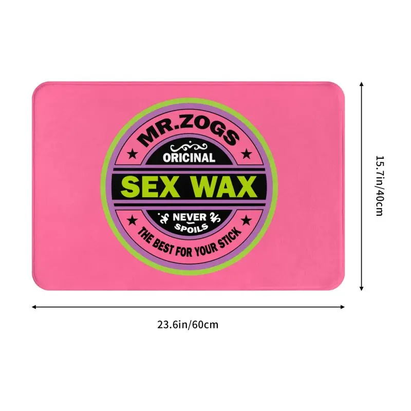 Mr Zogs Surfing Sex Wax Front Door Floor Entrance Mats Indoor Kitchen Bathroom Doormat Bedroom Carpet Rug