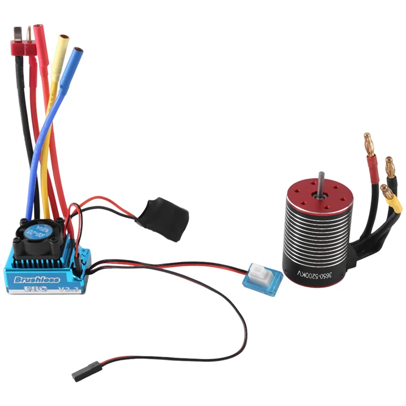 

SCLS 3650 Brushless Motor And 120A ESC For 1/8 1/10 RC Car Drift Racing Off-Road Monster Truck
